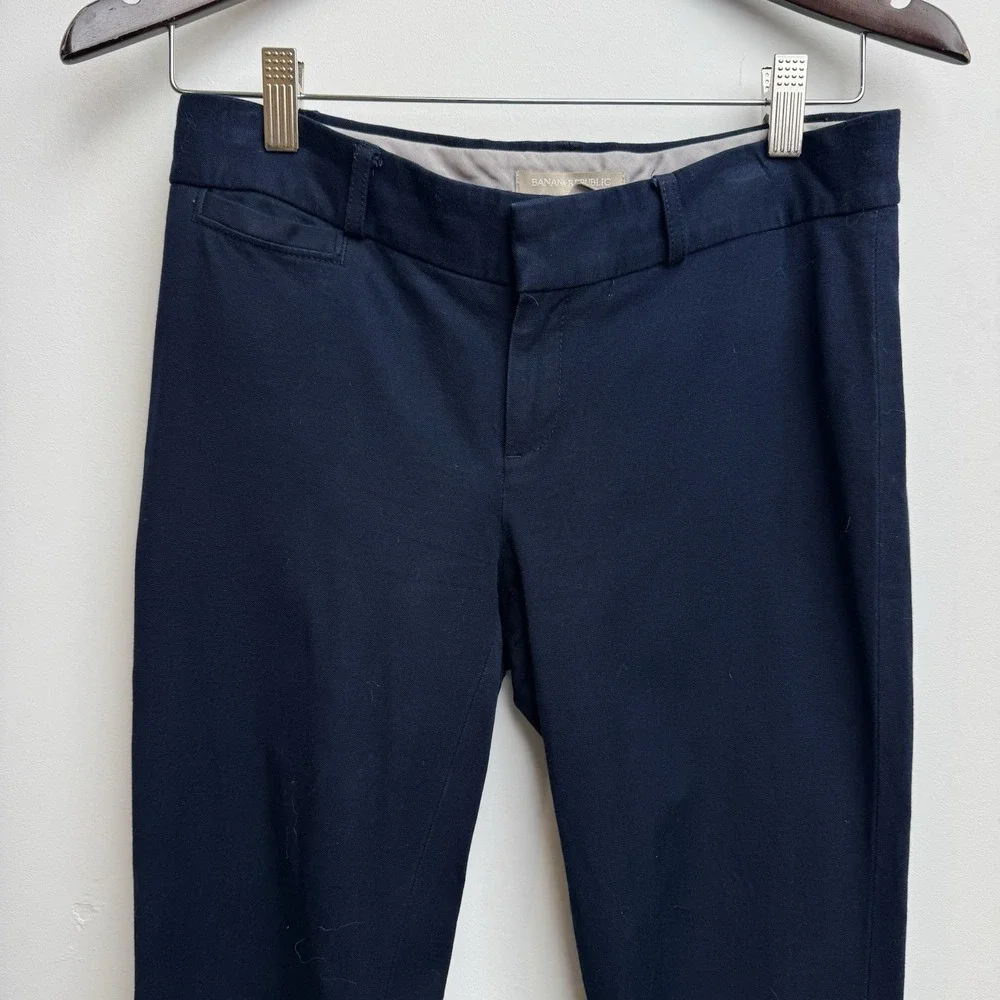 Banana Republic Women's Sloan Dress Pants Navy Blue Size 2‎ Trousers Casual